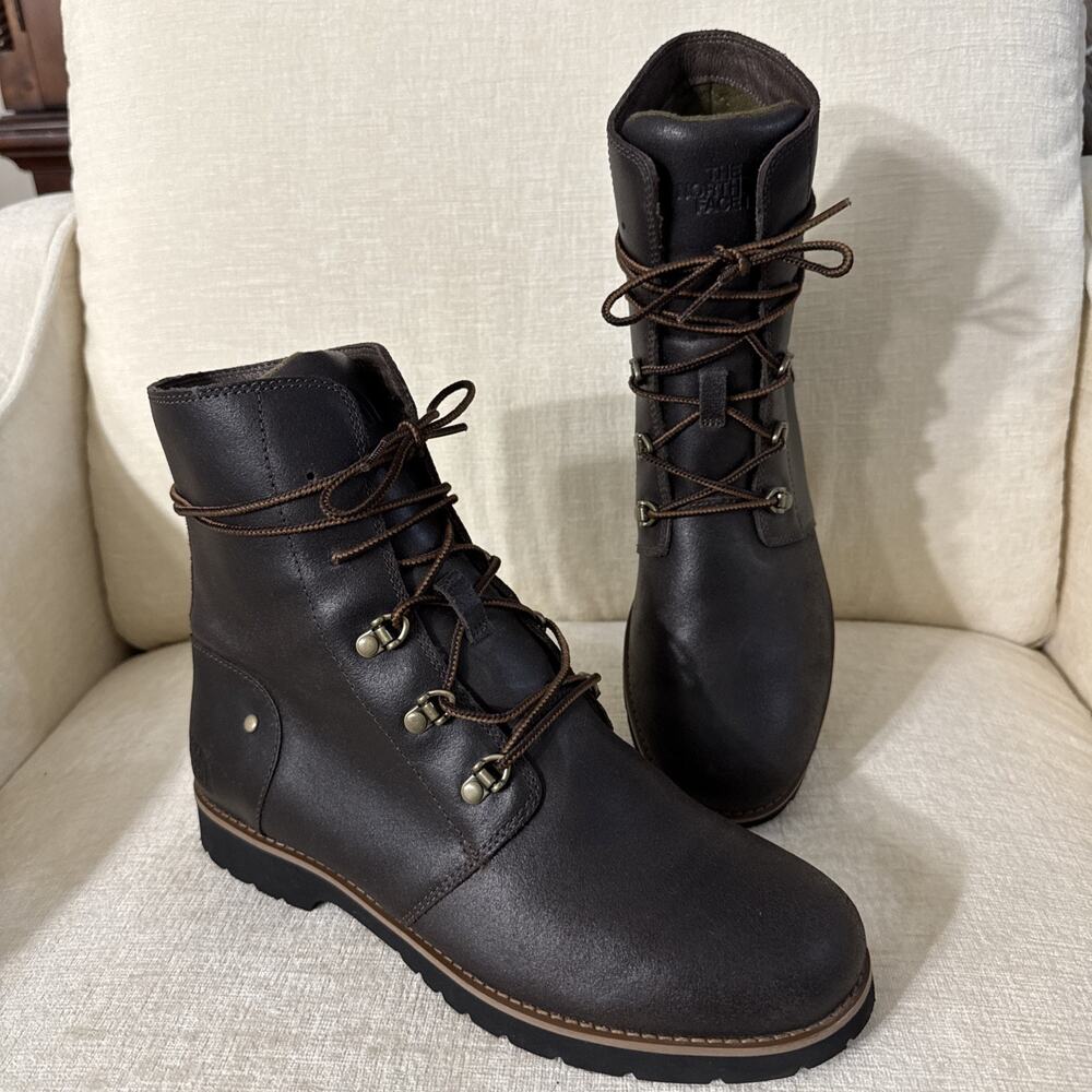 The North Face Women's US 10 EU 41 Ballard Lace II Brown Leather Boots EUC